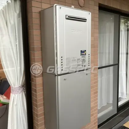 施工後の給湯器（ノーリツ GT-C2472SAW BL）