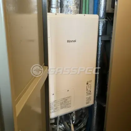 施工後の暖房熱源機（リンナイ RUFH-A1610AFF2-3(A)）
