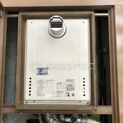 施工後の給湯器（ノーリツ GT-2470SAW-T BL）