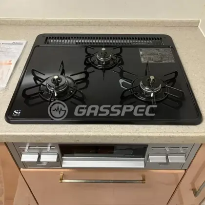 施工後のビルトインガスコンロ（パロマ PD-N36AS）