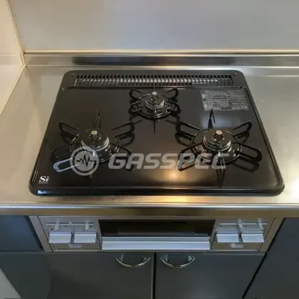 施工後のビルトインガスコンロ（パロマ PD-N36AS）