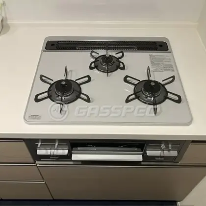 施工後のビルトインガスコンロ（パロマ PD-509WS-60CV）
