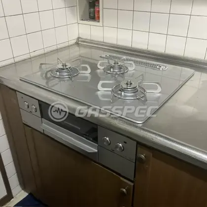 施工後のビルトインガスコンロ（パロマ PD-893WT-U60GH）