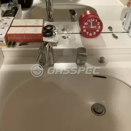 施工後の水栓・蛇口（TOTO TLG05301J）