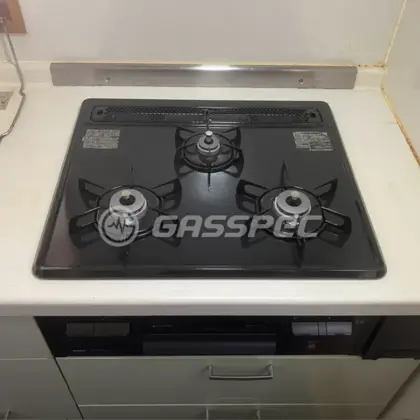 施工後のビルトインガスコンロ（ノーリツ N3GT2RVQ1）