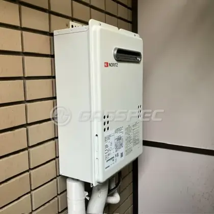 施工後の給湯器（ノーリツ GQ-2039WS-1）