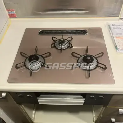 施工後のビルトインガスコンロ（パロマ PD-893WS-U60GP）