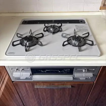 施工後のビルトインガスコンロ（パロマ PD-509WS-60CV）