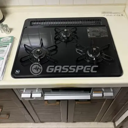 施工後のビルトインガスコンロ（パロマ PD-N36AS）