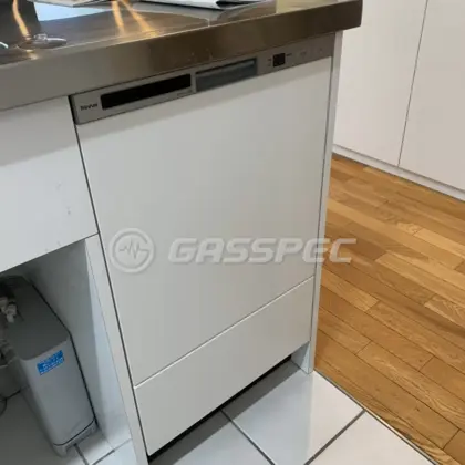 施工後のビルトイン食洗機（リンナイ RSW-F403CWM-SV）