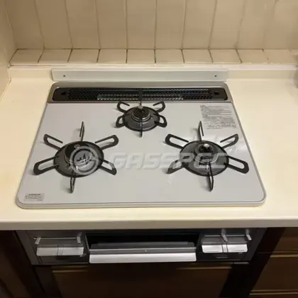 施工後のビルトインガスコンロ（パロマ PD-509WS-60CV）