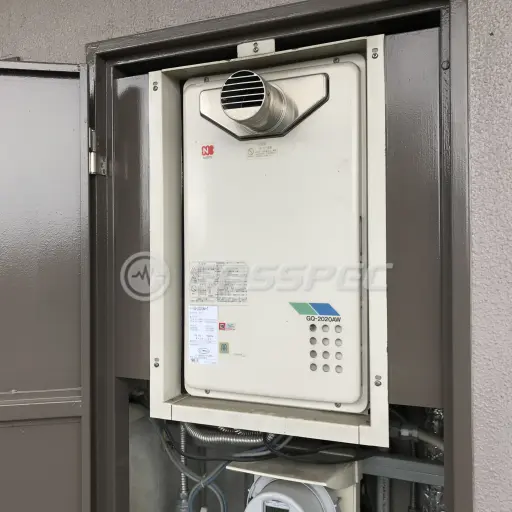 交換前の給湯器（ノーリツ GQ-2020AW-T）