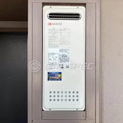 施工後の給湯器（ノーリツ GT-1653SAWX-4 BL）