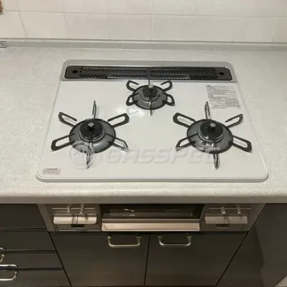 施工後のビルトインガスコンロ（パロマ PD-509WS-60CV）