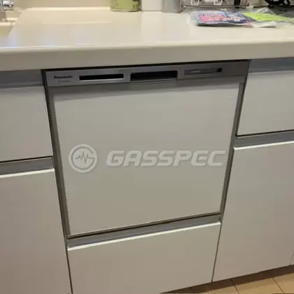 施工後のビルトイン食洗機（パナソニック NP-45MS9S）