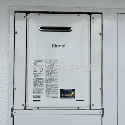施工後の給湯器（リンナイ RUX-A1606W(A)-E）
