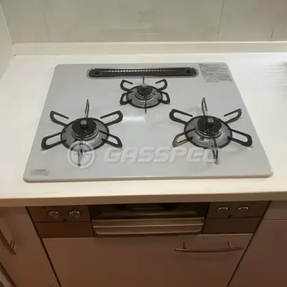 施工後のビルトインガスコンロ（パロマ PD-893WS-U60CV）