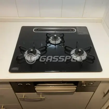 施工後のビルトインガスコンロ（パロマ PD-893WS-U60CK）