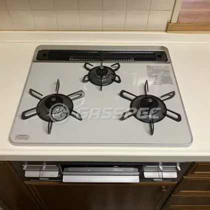 施工後のビルトインガスコンロ（パロマ PD-509WS-60CV）