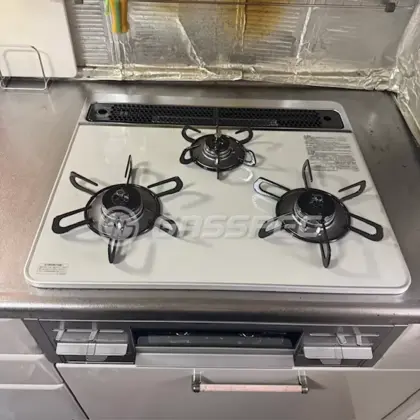 施工後のビルトインガスコンロ（パロマ PD-509WS-60CV）