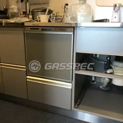 施工後のビルトイン食洗機（パナソニック NP-45MS9S）