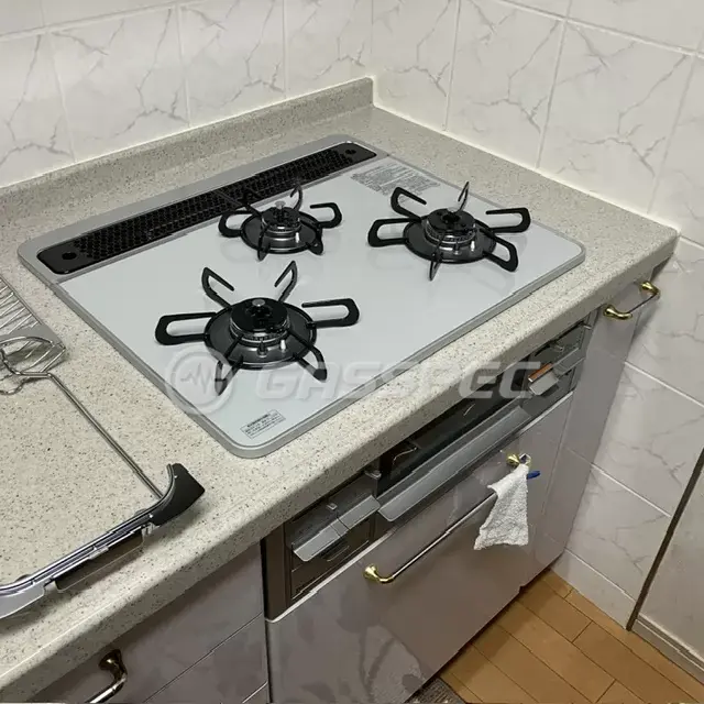 交換後のビルトインガスコンロ（パロマ PD-509WS-60CV）