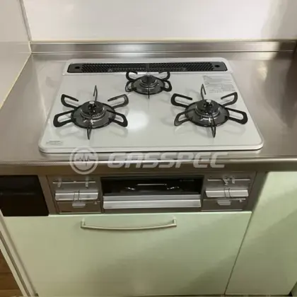施工後のビルトインガスコンロ（パロマ PD-509WS-60CV）