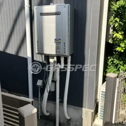 施工後の給湯器（ノーリツ GT-C2472SAW BL）