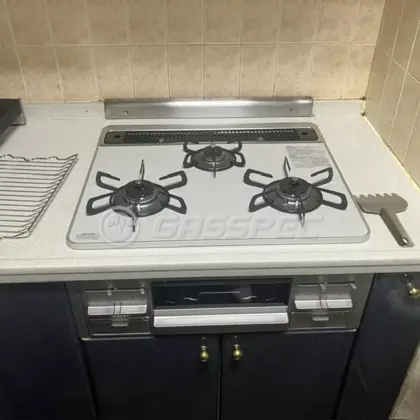施工後のビルトインガスコンロ（パロマ PD-509WS-60CV）