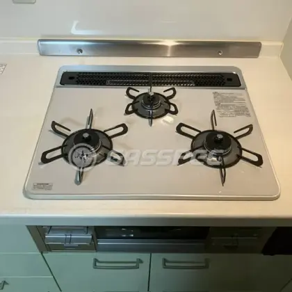 施工後のビルトインガスコンロ（パロマ PD-509WS-60CV）