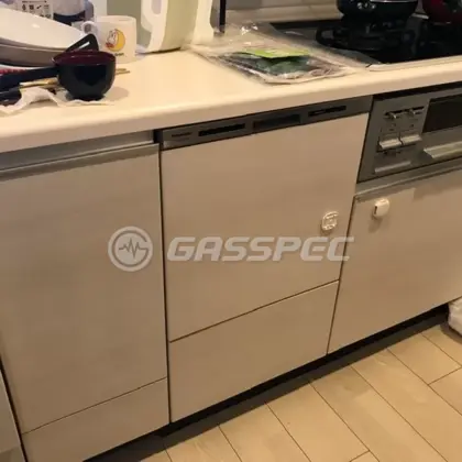 施工後のビルトイン食洗機（パナソニック NP-45MS9W）