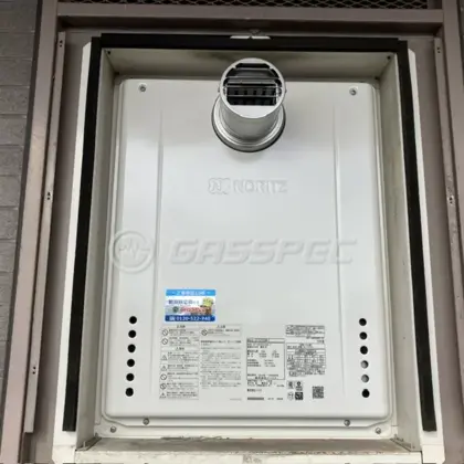 施工後の給湯器（ノーリツ GT-2470SAW-T BL）