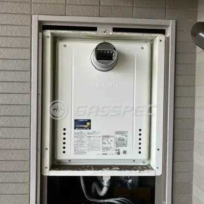 施工後の給湯器（ノーリツ GT-2470SAW-T BL）