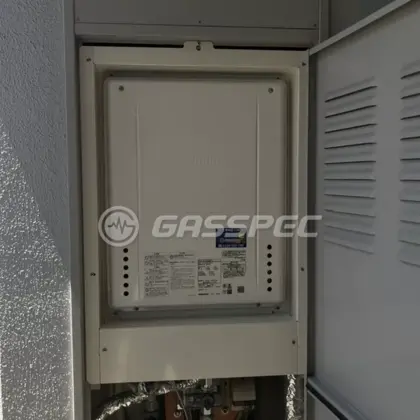施工後の給湯器（ノーリツ GT-2470SAW-H BL）