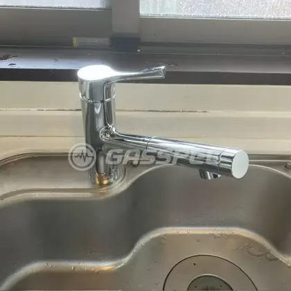 施工後の水栓・蛇口（TOTO TKS05305JA）