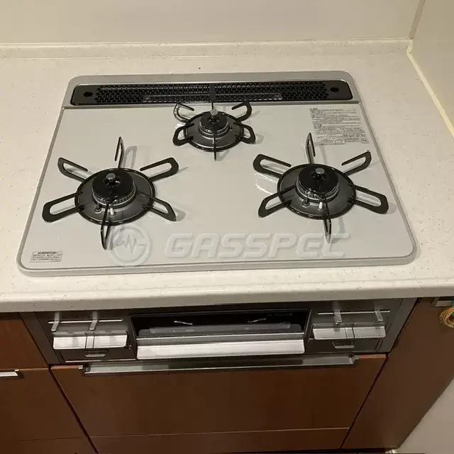 交換後のビルトインガスコンロ（パロマ PD-509WS-60CV）