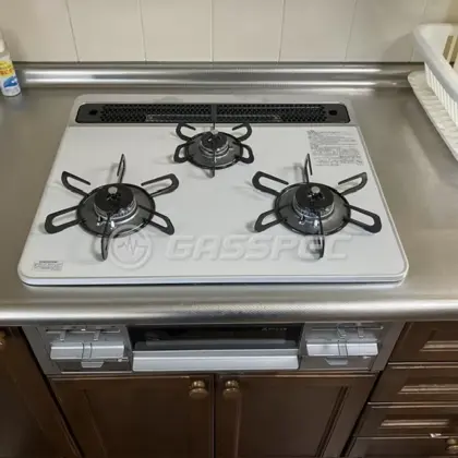 施工後のビルトインガスコンロ（パロマ PD-509WS-60CV）