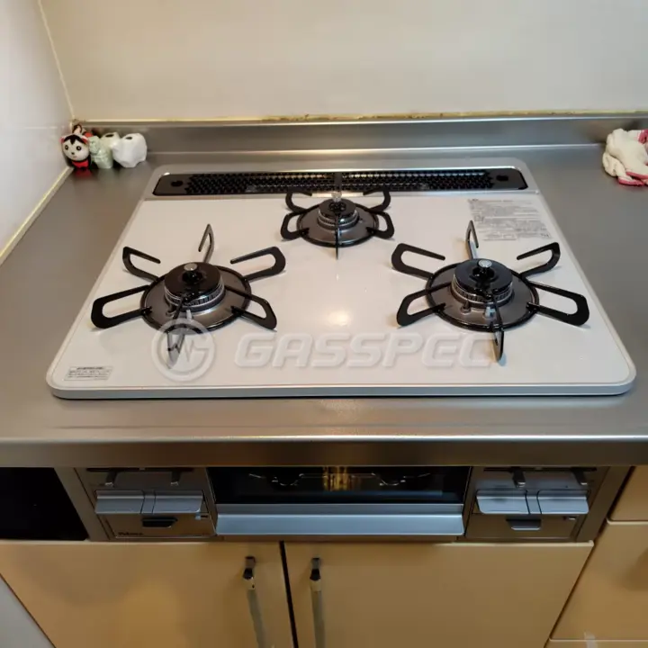 交換後のビルトインガスコンロ（パロマ PD-509WS-60CV）