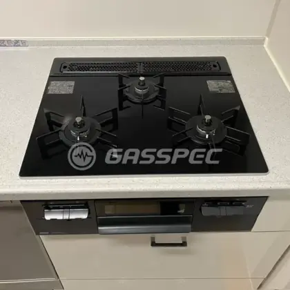 施工後のビルトインガスコンロ（ノーリツ N3WV6RWTP1）
