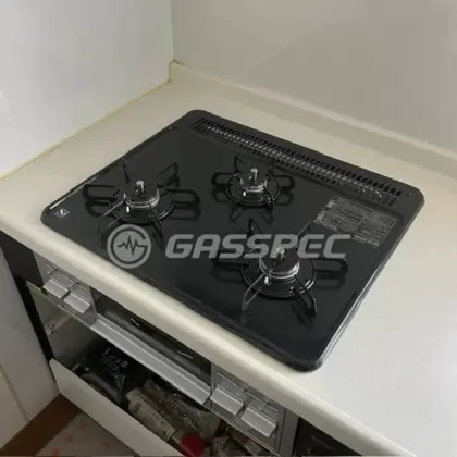 施工後のビルトインガスコンロ（パロマ PD-N36WS）