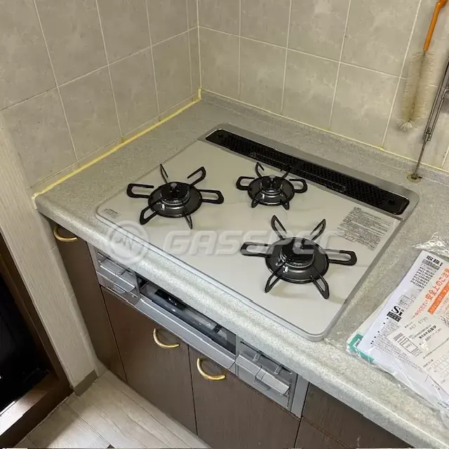 交換後のビルトインガスコンロ（パロマ PD-509WS-60CV）