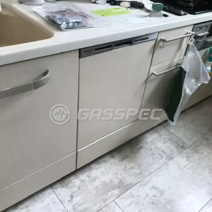 施工後のビルトイン食洗機（パナソニック NP-45MS9W）
