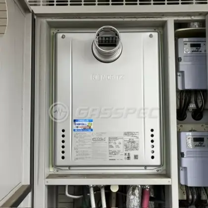 施工後の給湯器（ノーリツ GT-C2472SAW-T BL）