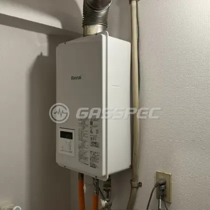 施工後の給湯器（リンナイ RUX-V1615SFFUA(A)-E）