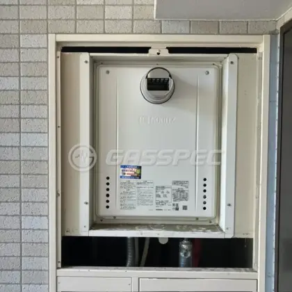 施工後の給湯器（ノーリツ GT-2470SAW-T BL）