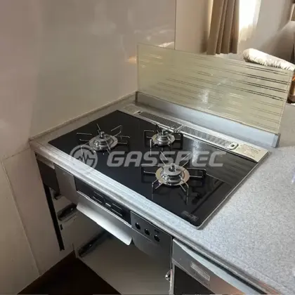 施工後のビルトインガスコンロ（ノーリツ N3S15PWASSTESC）
