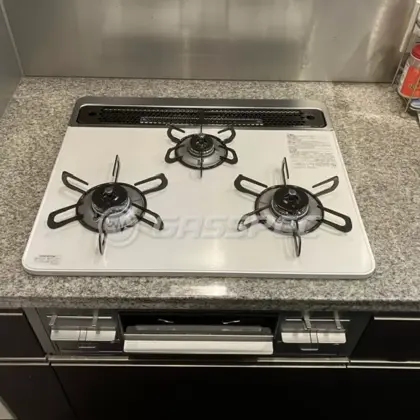 施工後のビルトインガスコンロ（パロマ PD-509WS-60CV）