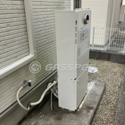 施工後の暖房熱源機（ノーリツ GTH-C2461AW6H-1 BL）