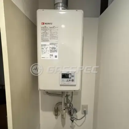 施工後の給湯器（ノーリツ GQ-2437WS-FFA）