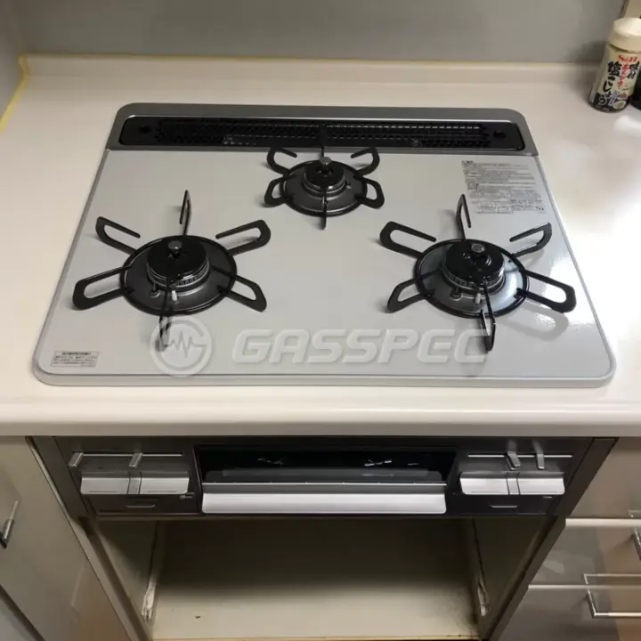 交換後のビルトインガスコンロ（パロマ PD-509WS-60CV）